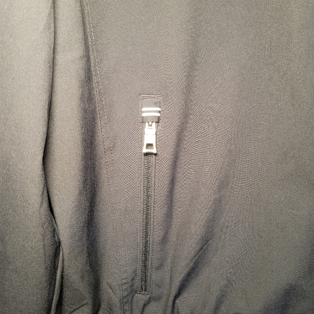Nautica Mens Bomber Jacket Water & Wind Resistant Stretch Size Large Dark Blue - Picture 4 of 14
